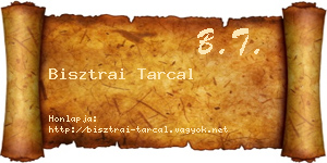 Bisztrai Tarcal névjegykártya